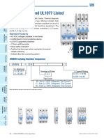 UMBW-UL489 and UL1077 Listed: UMBW Catalog Number Sequence