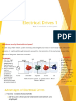 Electrical Drives 1: Week 1: Introduction To Drive Systems