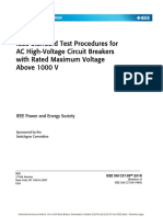 Ieee Standard Test Procedures For Ac Highvoltage Circuit Breaker