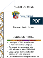 Taller de HTML
