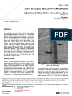 Determining Vehicle Steering and Braking From Yaw Mark Striations