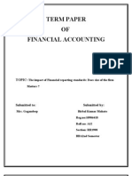 Term Paper OF Financial Accounting: Topic