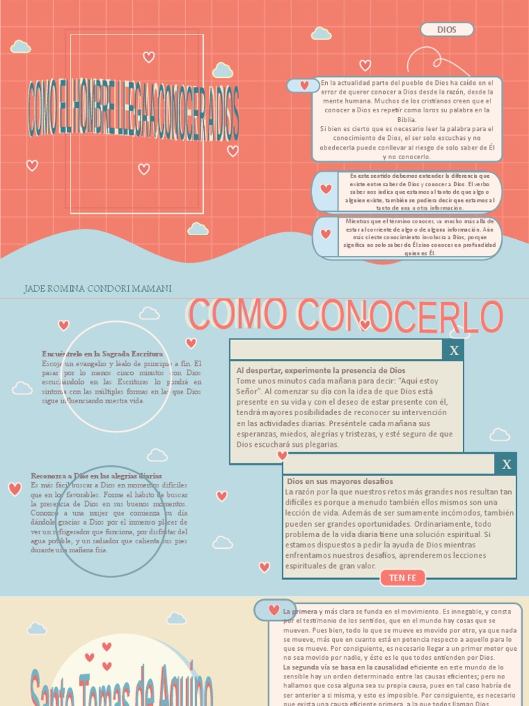 Power Point Como Conocer A Dios Pdf Dios Tomás De Aquino