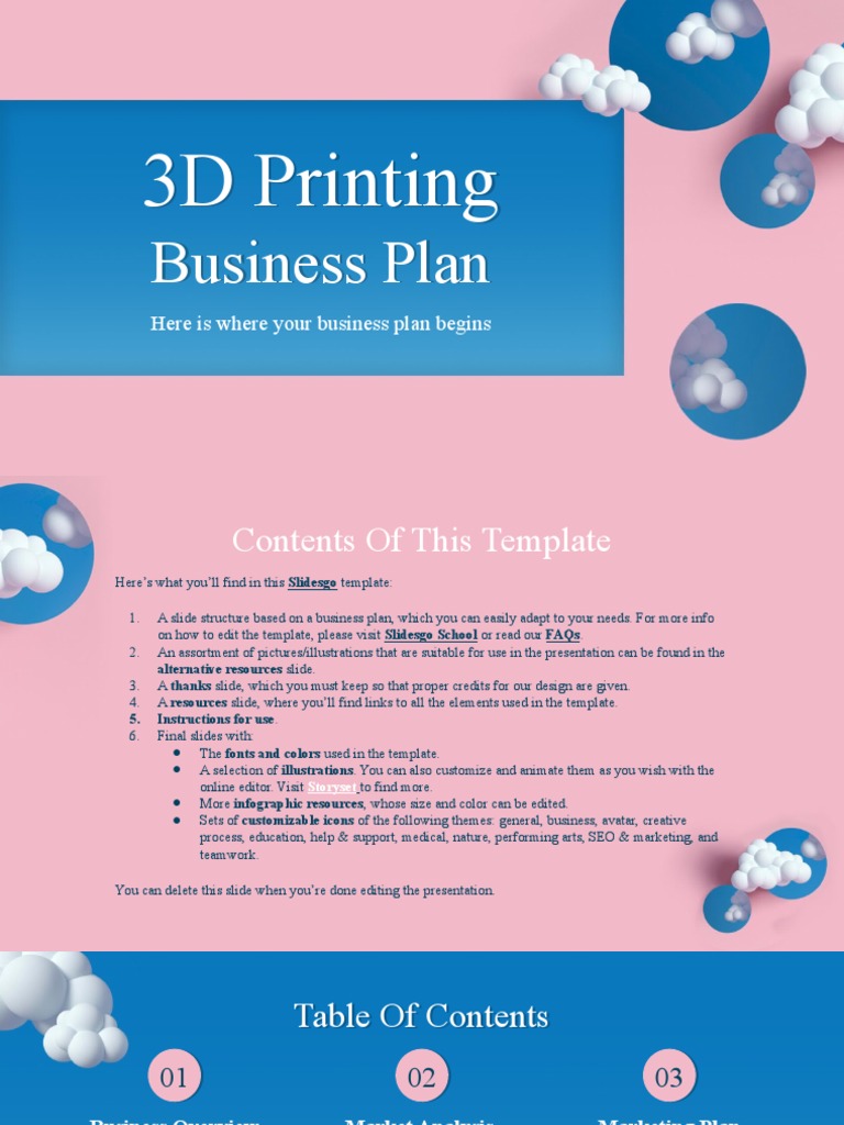 3d Printing Business Plan PDF Jupiter