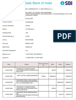 State Bank of India savings account statement from 17 Mar 2020 to 19 Sep 2020