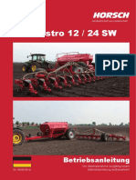 Horsch Maestro 12-24 SW Betriebsanleitung