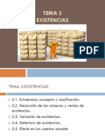 Tema 5 Existencias