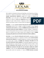 ACTA DE MUTUO ACUERDO - Compromiso de Pago