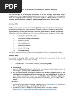 Guidelines For Assessment in Listening and Speaking Skills (ALS)