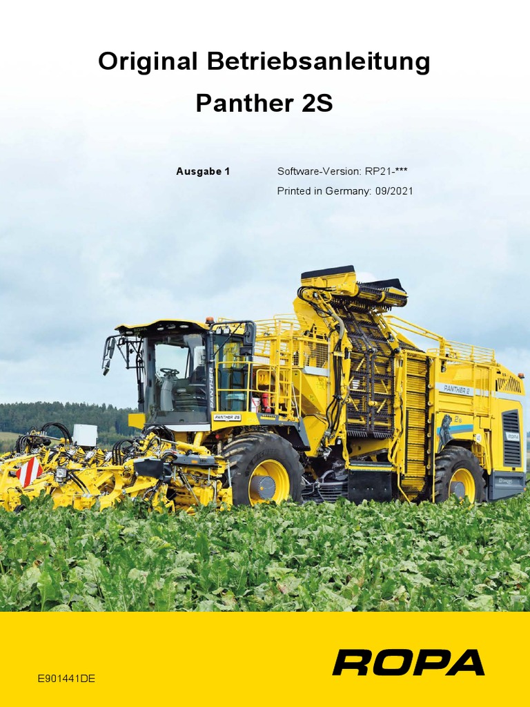 Ropa Panther 2S Betriebsanleitung