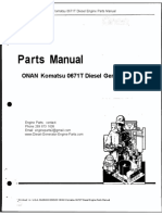Parts Manual - Onan Komatsu 0671T Diesel Generator Engine 