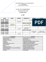 Horario 1ºc Virtual 21-22