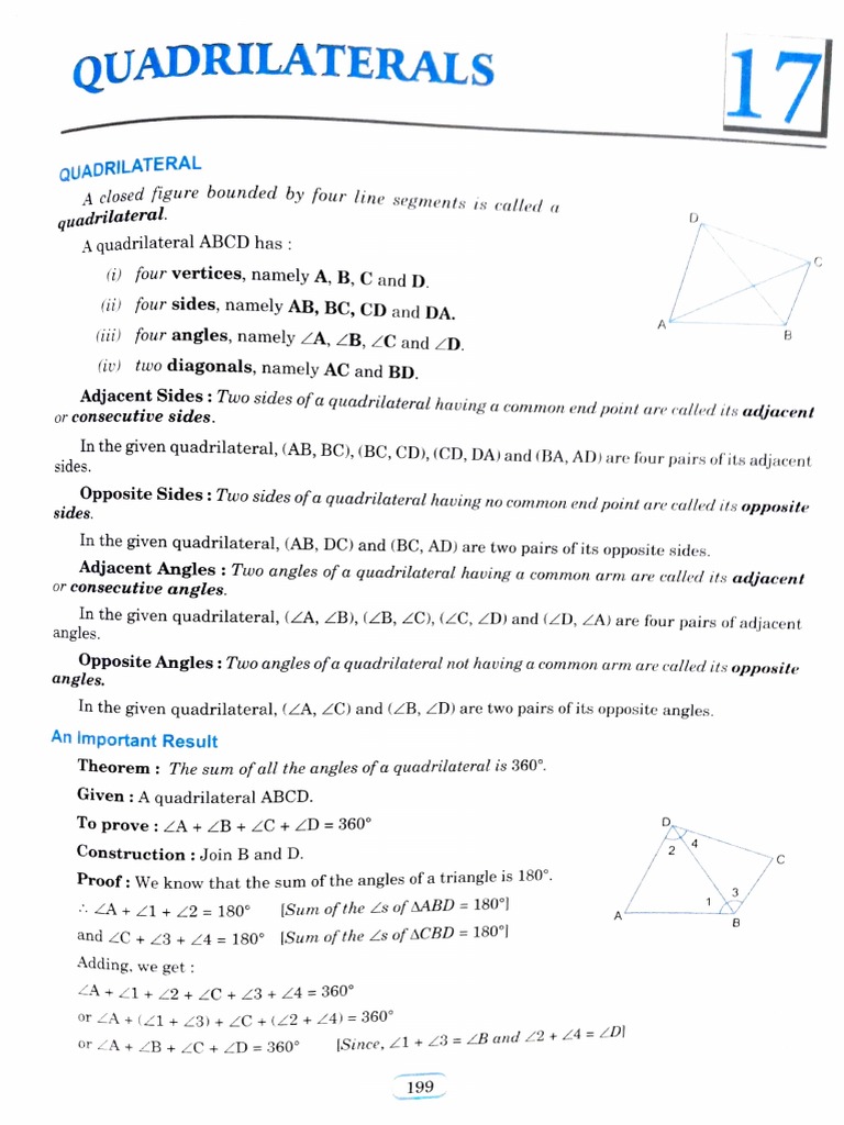Properties of Quadrilaterals and Proofs | PDF | Rectangle | Euclidean ...