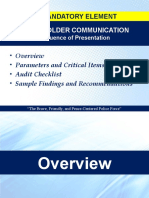 Element 3 - Stakeholder Communication - Handholding PEP