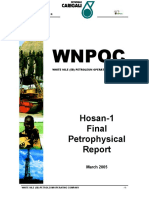 Hosan1 Final Petrophysical Report March05