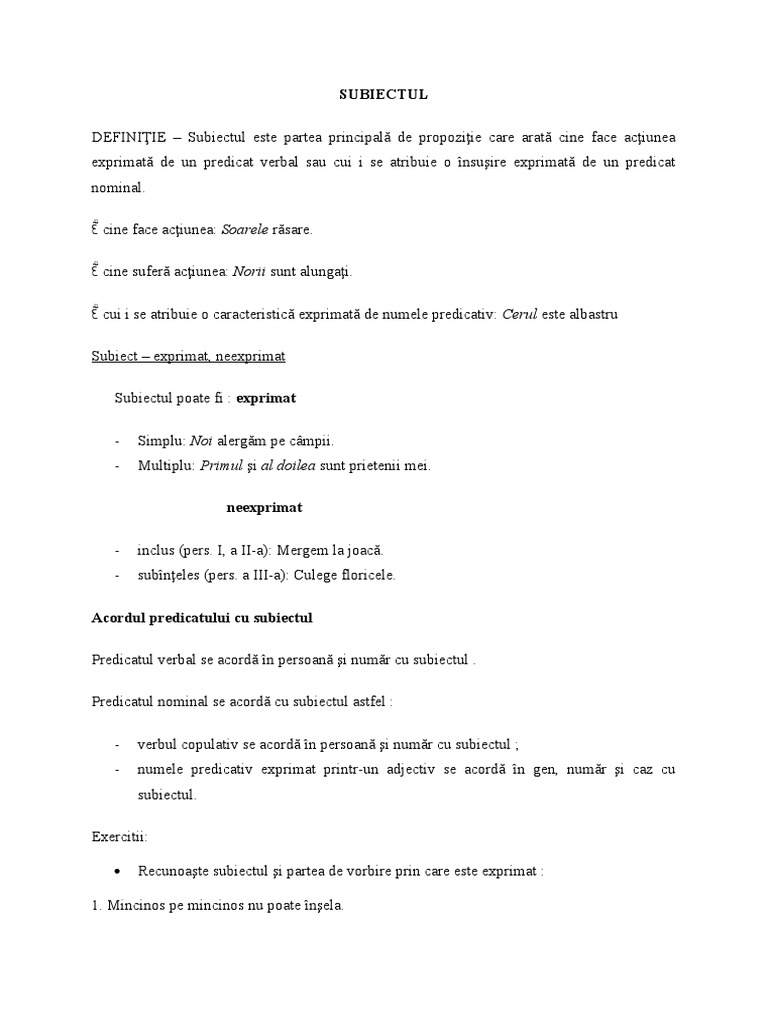 SUBIECTUL | PDF