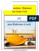 26 Questions Avec Réponses en Génie Civil