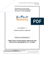 Title of CONTRACT: Vibration Monitoring Services For Rotating Equipments at Yanbu
