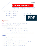 RESTA DE POLINOMIOS ALG5TO6TO