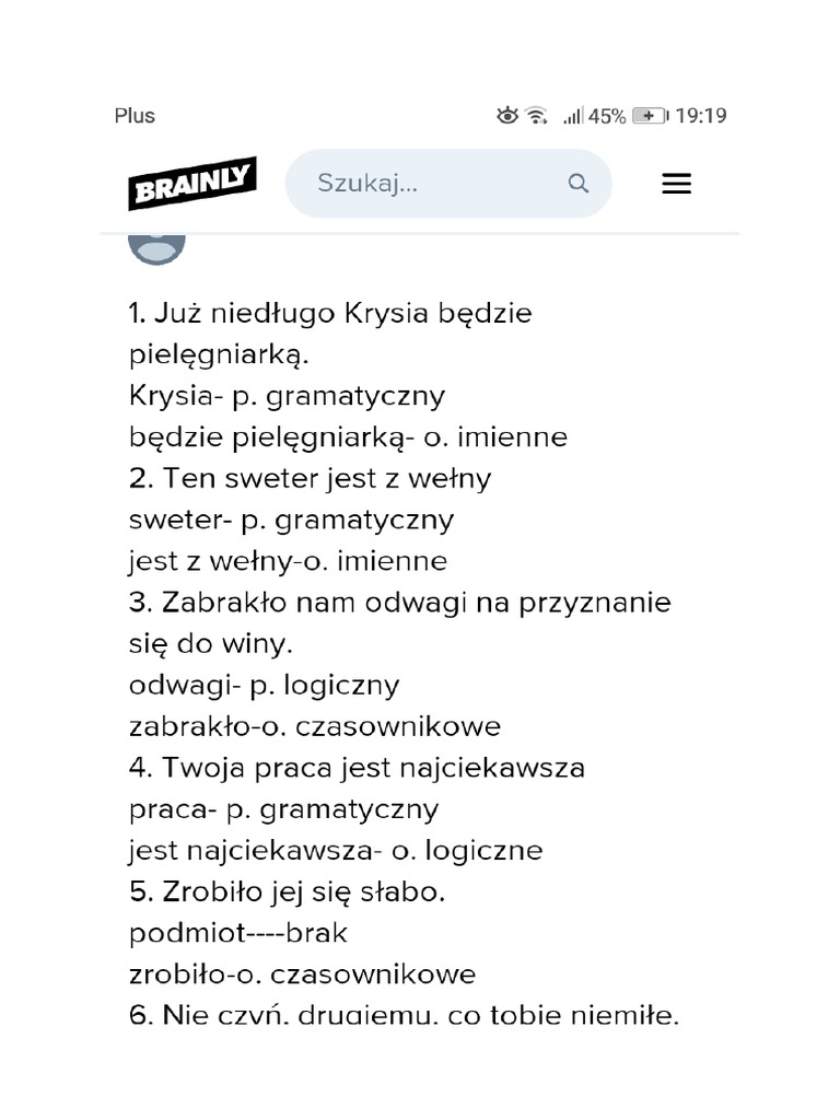 Podmiot I Orzeczenie Karty Pracy Klasa 5