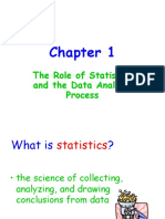 1 The Role of Statistics and The Data Analysis Process
