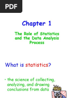 1 The Role of Statistics and The Data Analysis Process