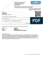 Lampung Polytechnic Invoice for Horticulture D3 Student Zuhardin