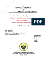 Social Media Marketing Project Report