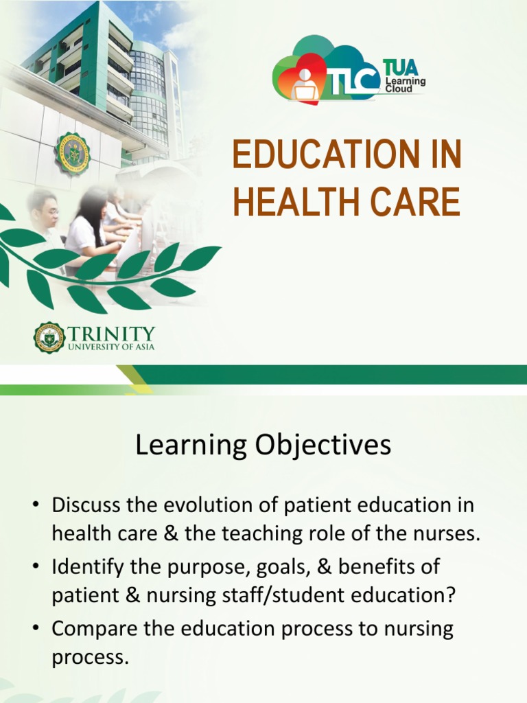 Patient Education in Health Care | PDF | Career & Growth | Self-Improvement
