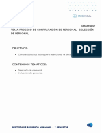 Proceso de Contratación de Personal - Selección de Personal. SP