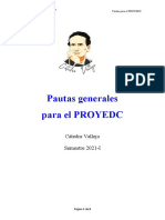 Pautas para PROYEDC 2021