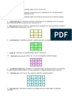 Cuadrados mágicos: resoluciones y ejercicios