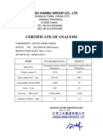 Certificate of Analysis: Jiangsu Sanmu Group Co., LTD