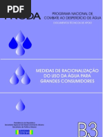 B3 - MEDIDAS DE RACIONALIZAÇÃO DO USO DA ÁGUA PARA GRANDES CONSUMIDORES