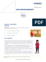 Our Environment!: Activity 2: ROUTINES ! Lead in