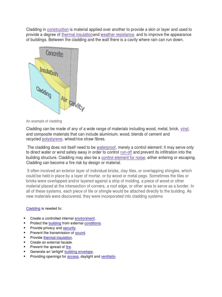 0 Cladding | PDF | Architectural Elements | Civil Engineering