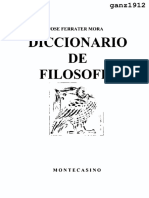 FERRATER MORA, JOSÉ - Diccionario de Filosofía (OCR) (Por Ganz1912)