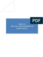 NISM VA Mutual Fund Short Notes