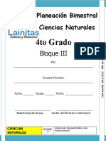 4to Grado - Bloque 3 - Ciencias Naturales