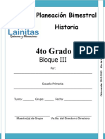 4to Grado - Bloque 3 - Historia