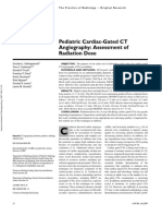 Pediatric Cardiac-Gated CT Angiography: Assessment of Radiation Dose