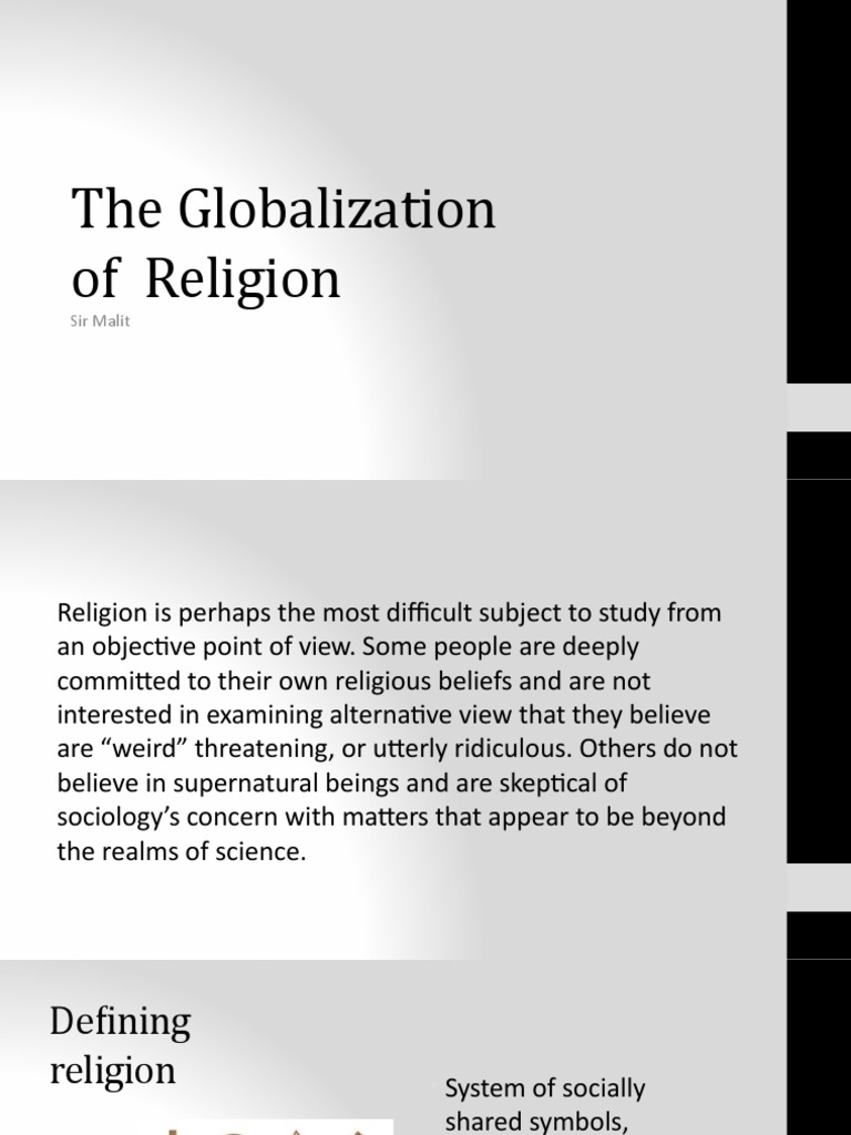 Globalization of Religion Explained | PDF | Supernatural | God