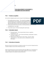 Name: Rutwik Patil Roll No. C043 Marketing Management Assignment 1 Consumer Decision Making