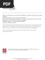 Basel III Versus Solvency II An Analysis of Regulatory Consistency Under The New Capital Standards