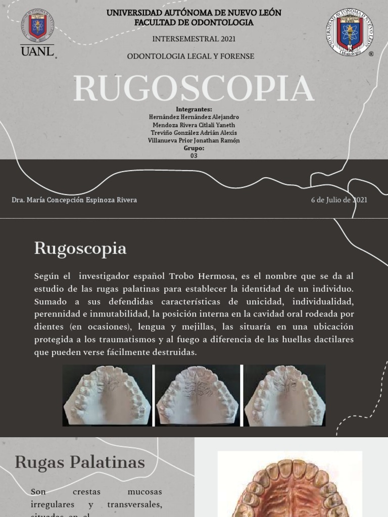 Rugoscopia: Clasificación y Aplicaciones | PDF