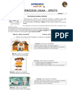 Ficha de Ejercicios Causa - Efecto: ¡Terminado! ¡Terminado! Terminado!