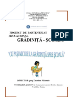 Parteneriat- Gradinita Si Scoala