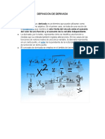 Definición de Derivada