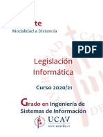 Guía Docente: Legislación Informática