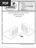 Operating Instructions and Service Manual Basketball Shotclock MODEL MP-2299